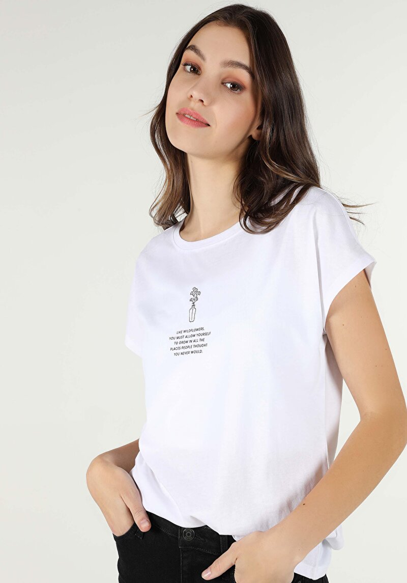 Зображення Футболка З Коротким Рукавом Жіноча Біла  Cl1063443