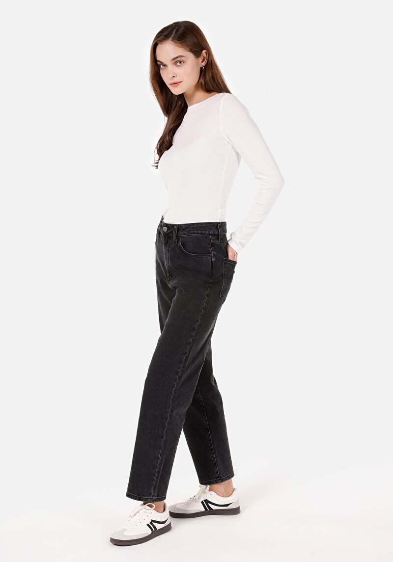 Показати інформацію про 884 Lauren Джинси Жіночі Чорні Прямого Крою Cl1070944