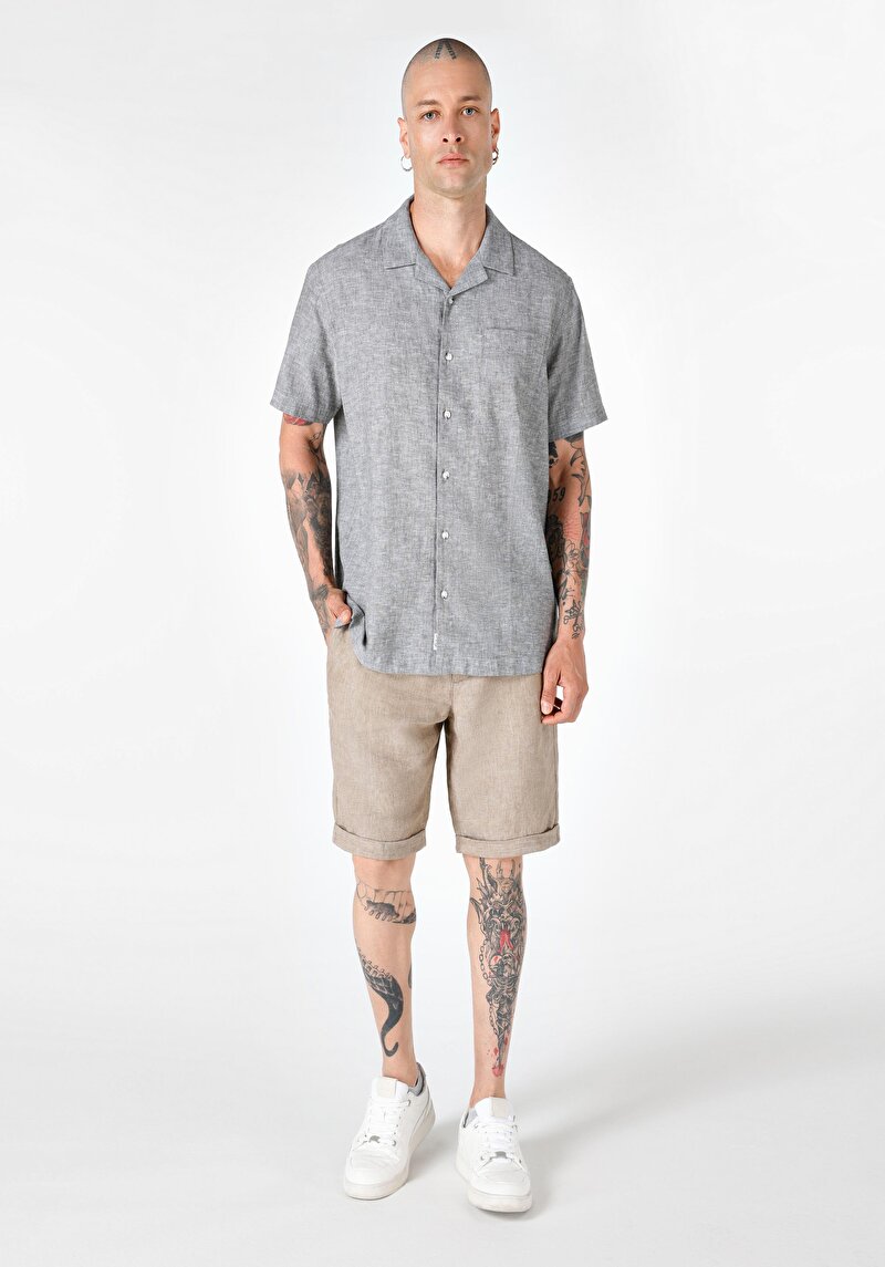 Зображення Сорочка З Коротким Рукавом Чоловіча Зелена Cl1063689