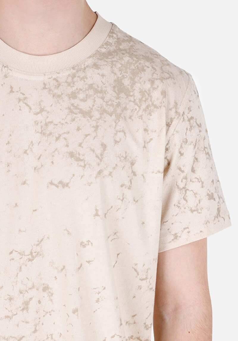 Показати інформацію про Футболка З Коротким Рукавом Чоловіча Бежева  Cl1071783