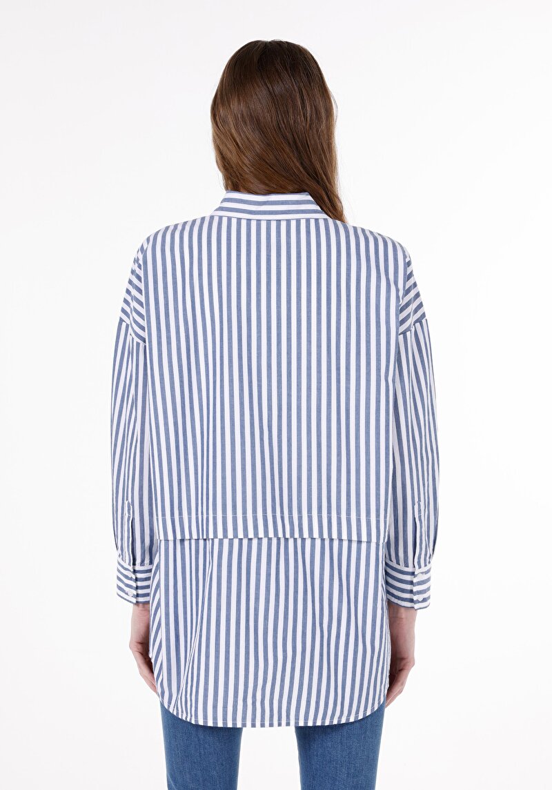 Зображення Сорочка З Довгим Рукавом Жіноча Блакитна Cl1071966