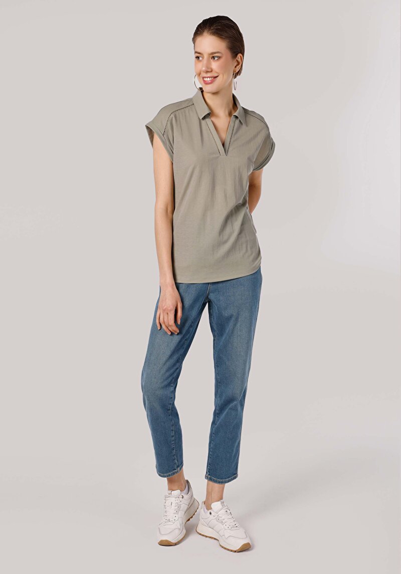 Показати інформацію про Футболка З Коротким Рукавом Жіноча Зелена  Cl1063803