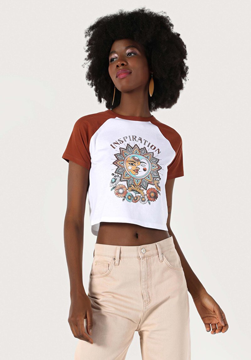 Показати інформацію про Футболка З Коротким Рукавом Жіноча Біла  Cl1063819