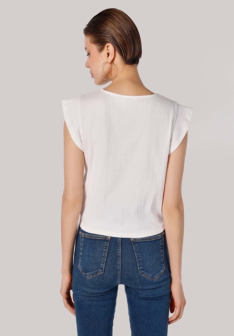 Показати інформацію про Футболка З Коротким Рукавом Жіноча Біла  Cl1063826