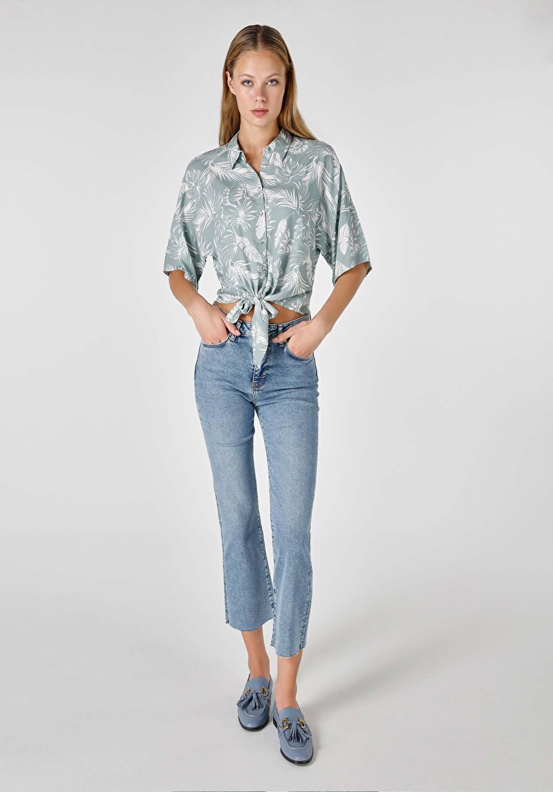 Зображення Сорочка З Коротким Рукавом Жіноча Зелена Cl1063867