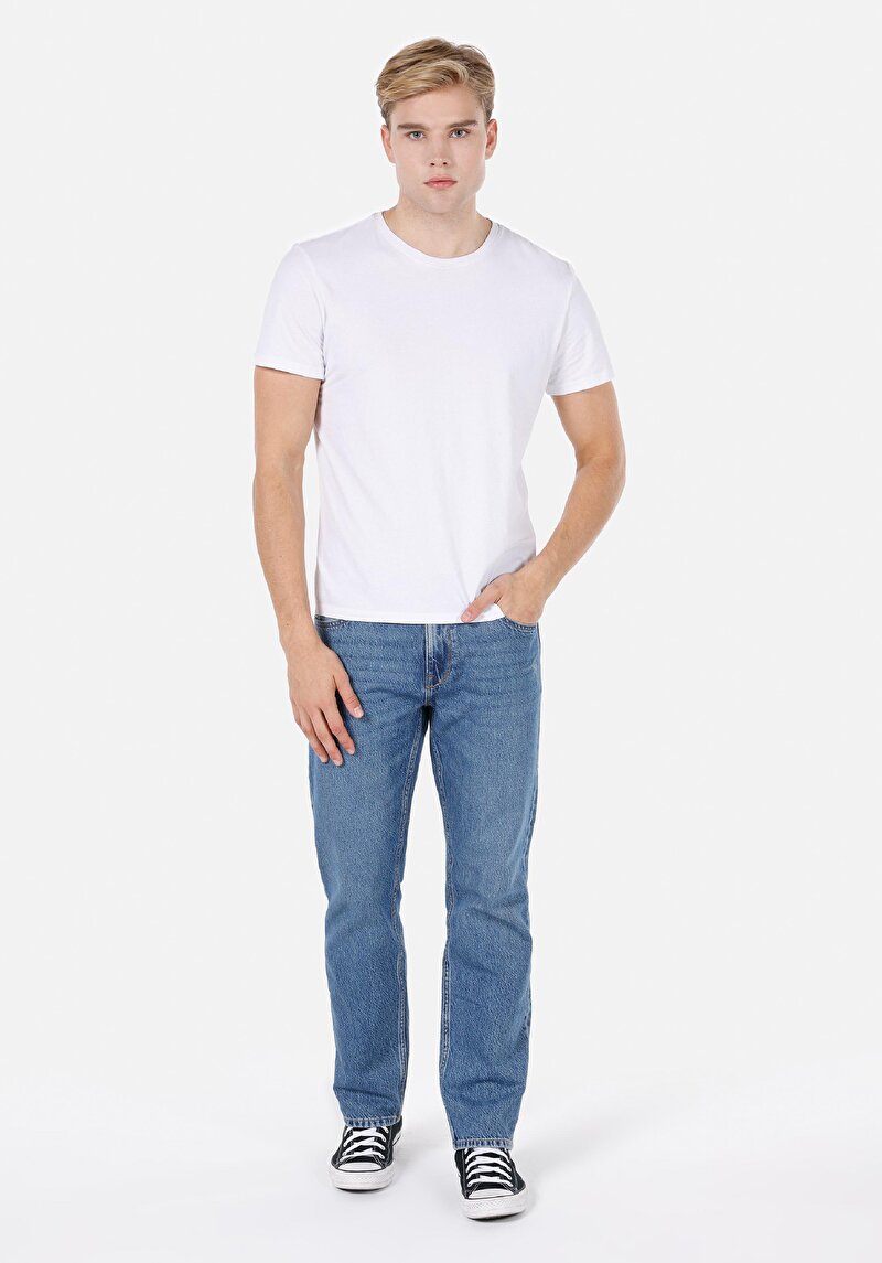 Зображення 045 David Джинси Чоловічі Блакитні Класичного Крою Cl1073037