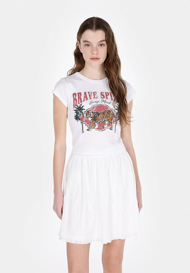 Зображення Футболка З Коротким Рукавом Жіноча Біла  Cl1072955