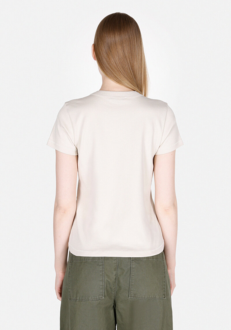 Показати інформацію про Футболка З Коротким Рукавом Жіноча Бежева  Cl1073472