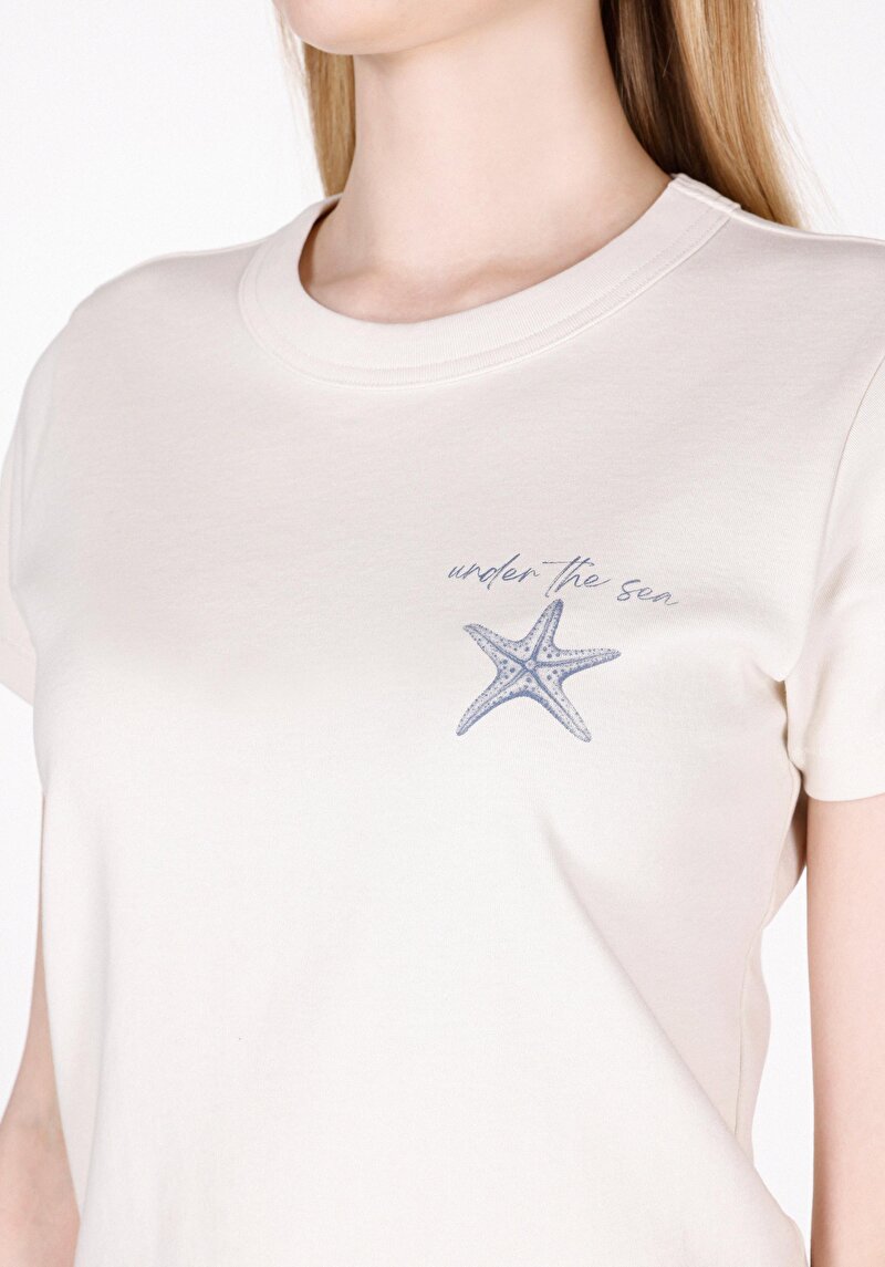 Показати інформацію про Футболка З Коротким Рукавом Жіноча Біла  Cl1073532