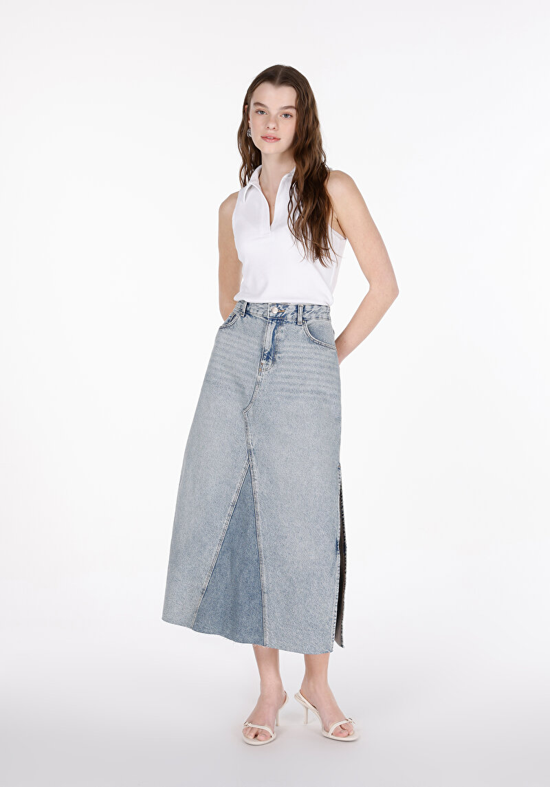 Зображення Спідниця Жіноча Блакитна  Cl1073907