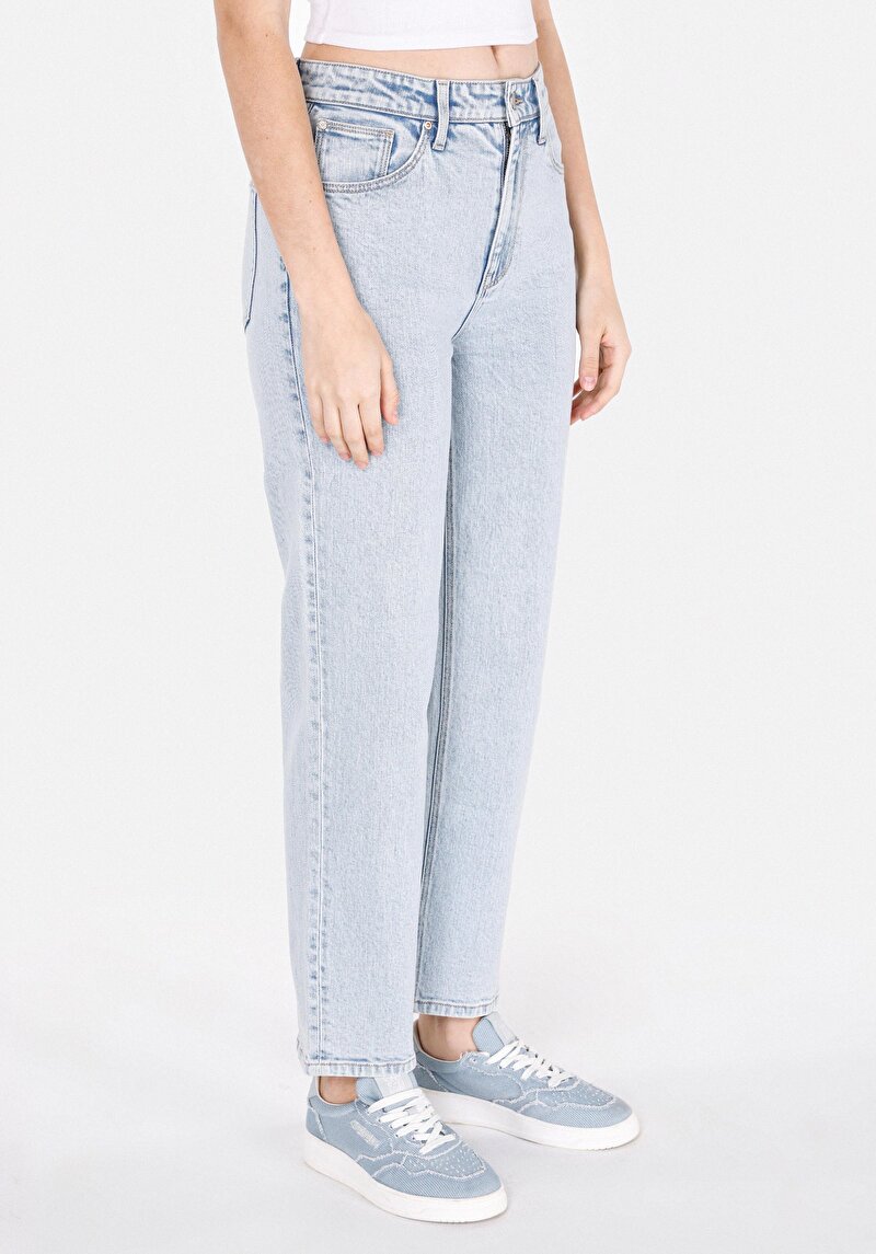 Зображення 884 Lauren Джинси Жіночі Блакитні Прямого Крою Cl1073820