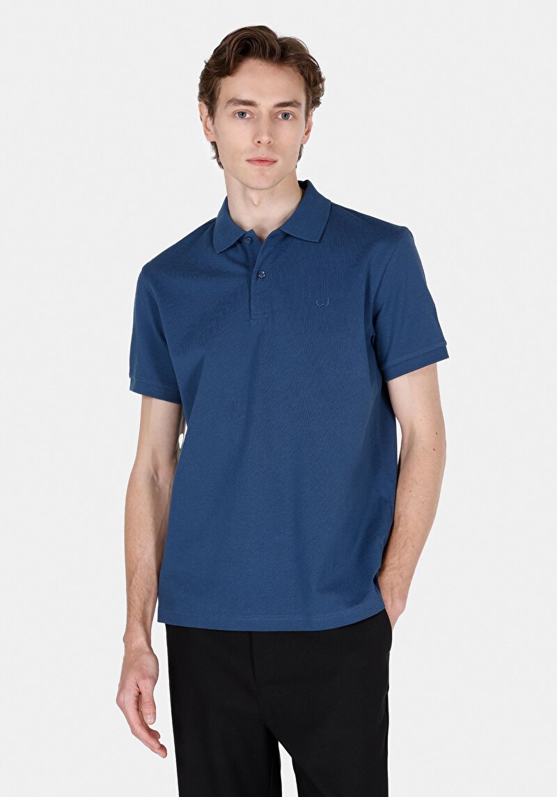 Зображення Поло З Коротким Рукавом Чоловіче Блакитне Cl1073960