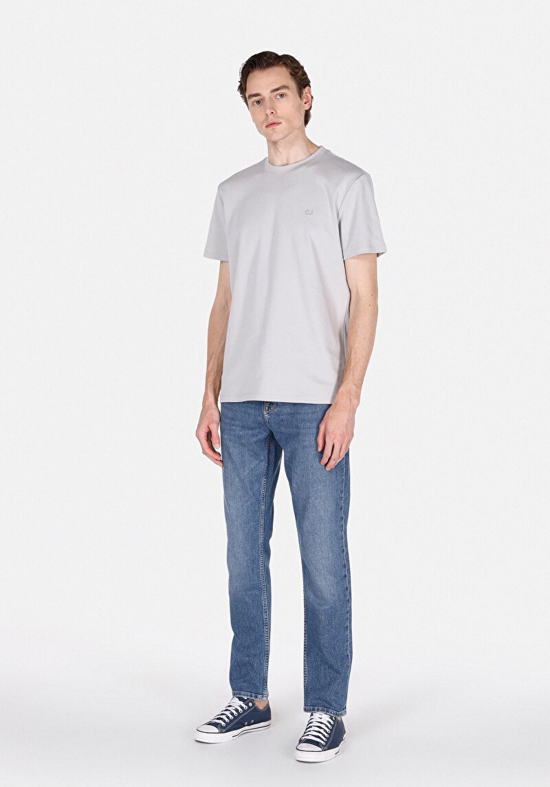 Показати інформацію про Футболка З Коротким Рукавом Чоловіча Сіра  Cl1073963