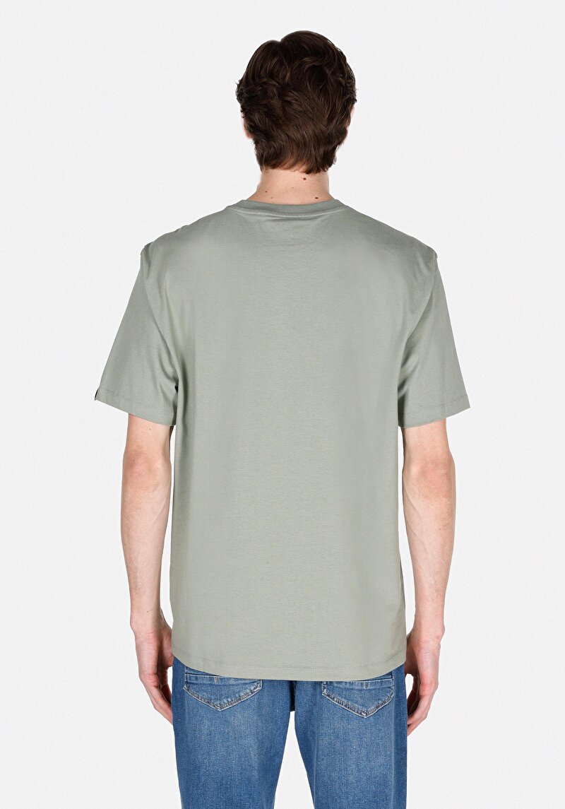 Показати інформацію про Футболка З Коротким Рукавом Чоловіча Зелена  Cl1073965