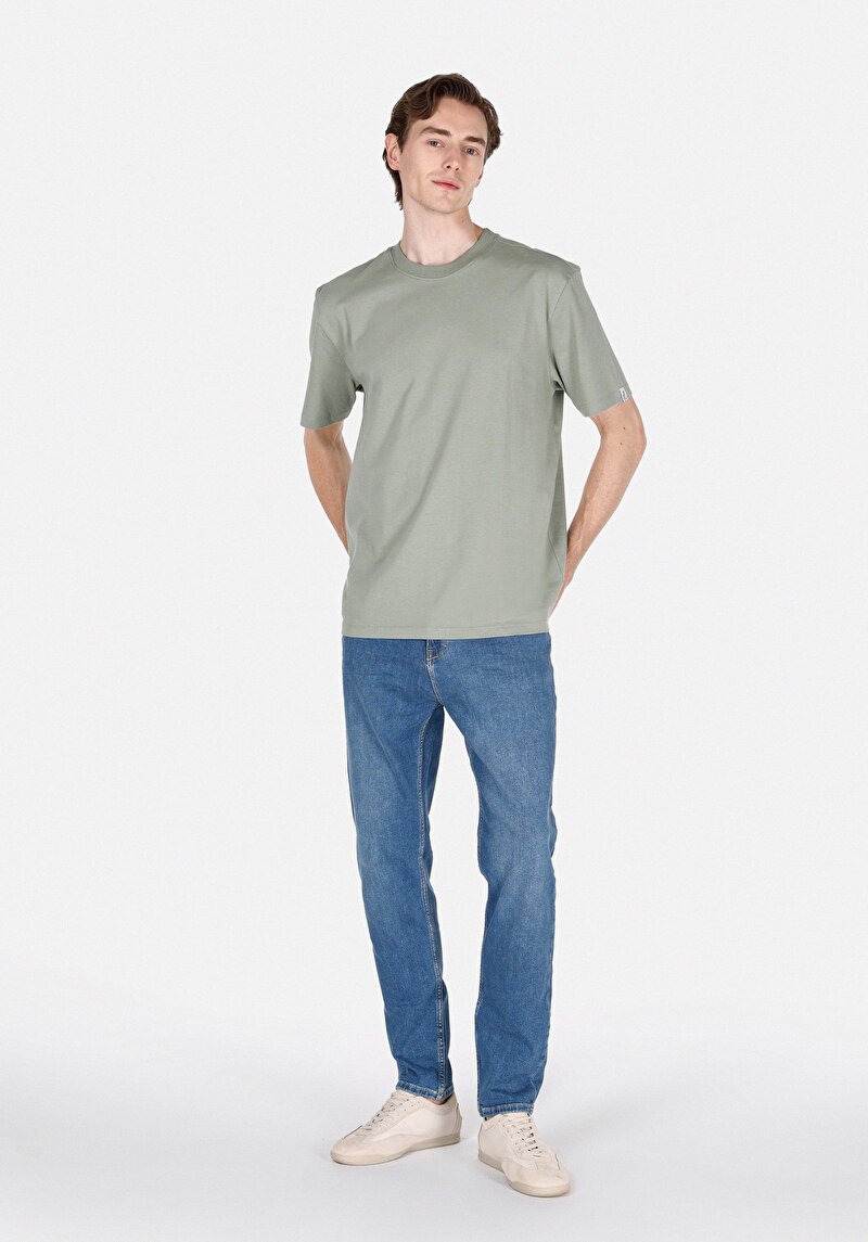 Показати інформацію про Футболка З Коротким Рукавом Чоловіча Зелена  Cl1073965