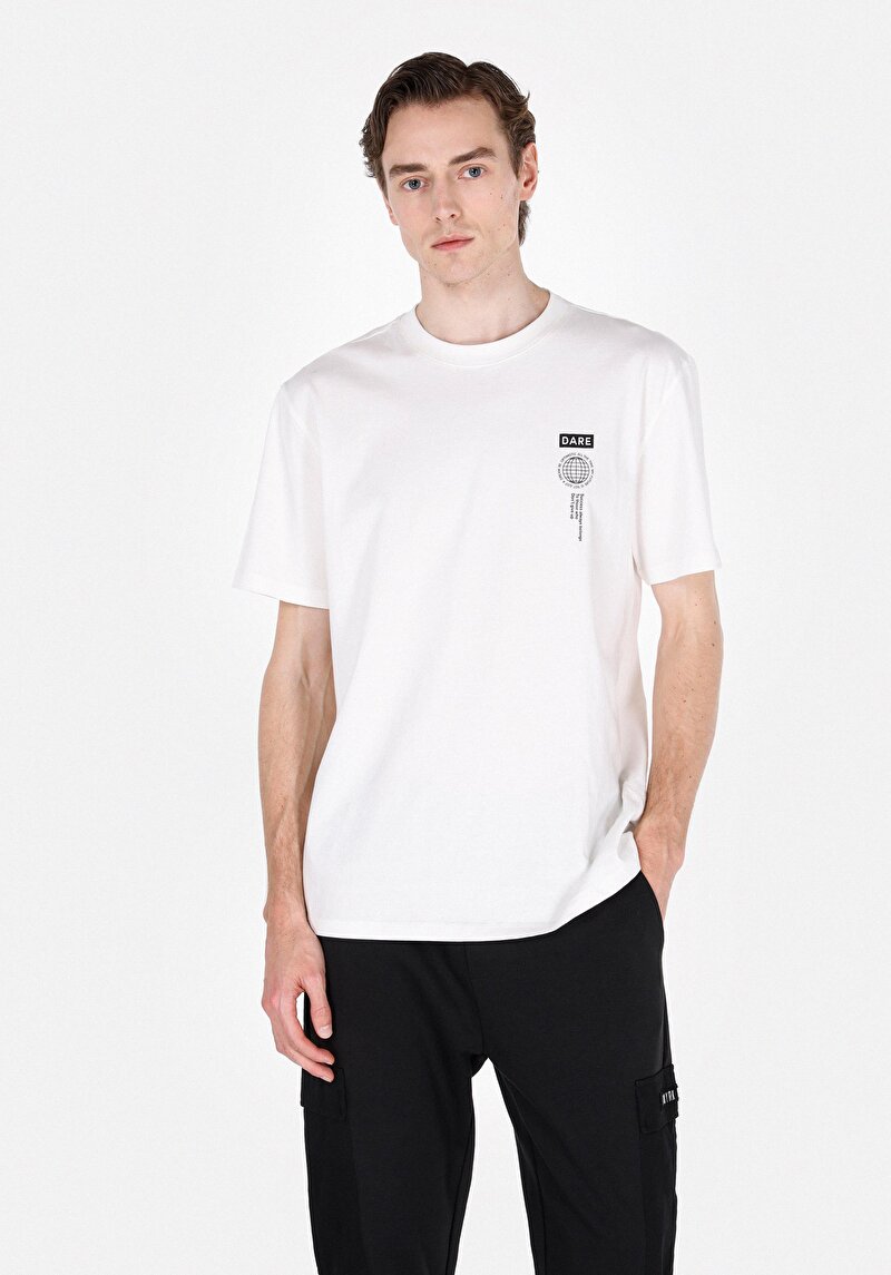 Зображення Футболка З Коротким Рукавом Чоловіча Біла  Cl1074215