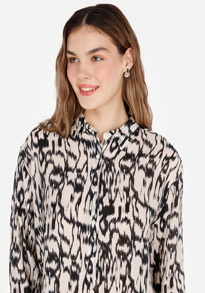 Показати інформацію про Сорочка З Довгим Рукавом Жіноча Бежева  Cl1070882