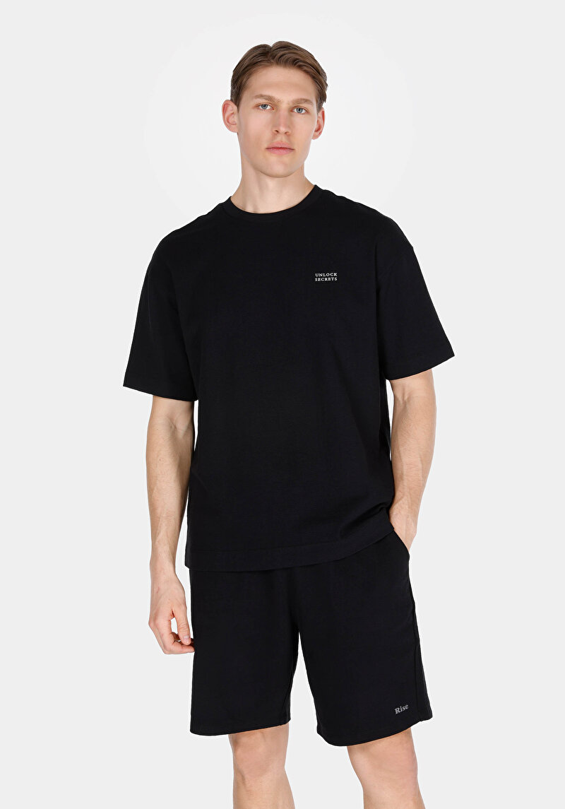 Зображення Футболка З Коротким Рукавом Чоловіча Чорна  Cl1074154