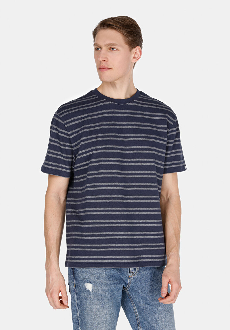 Зображення Футболка З Коротким Рукавом Чоловіча Синя  Cl1073624