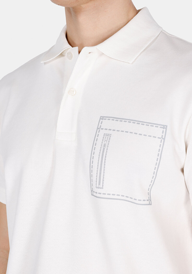 Показати інформацію про Поло З Коротким Рукавом Чоловіче Біле  Cl1073741