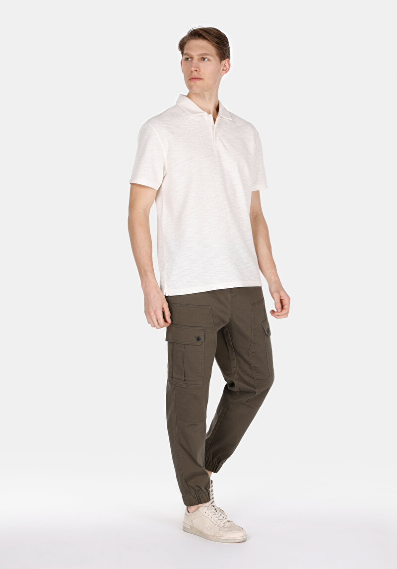 Показати інформацію про Поло З Коротким Рукавом Чоловіче Бежеве  Cl1074042