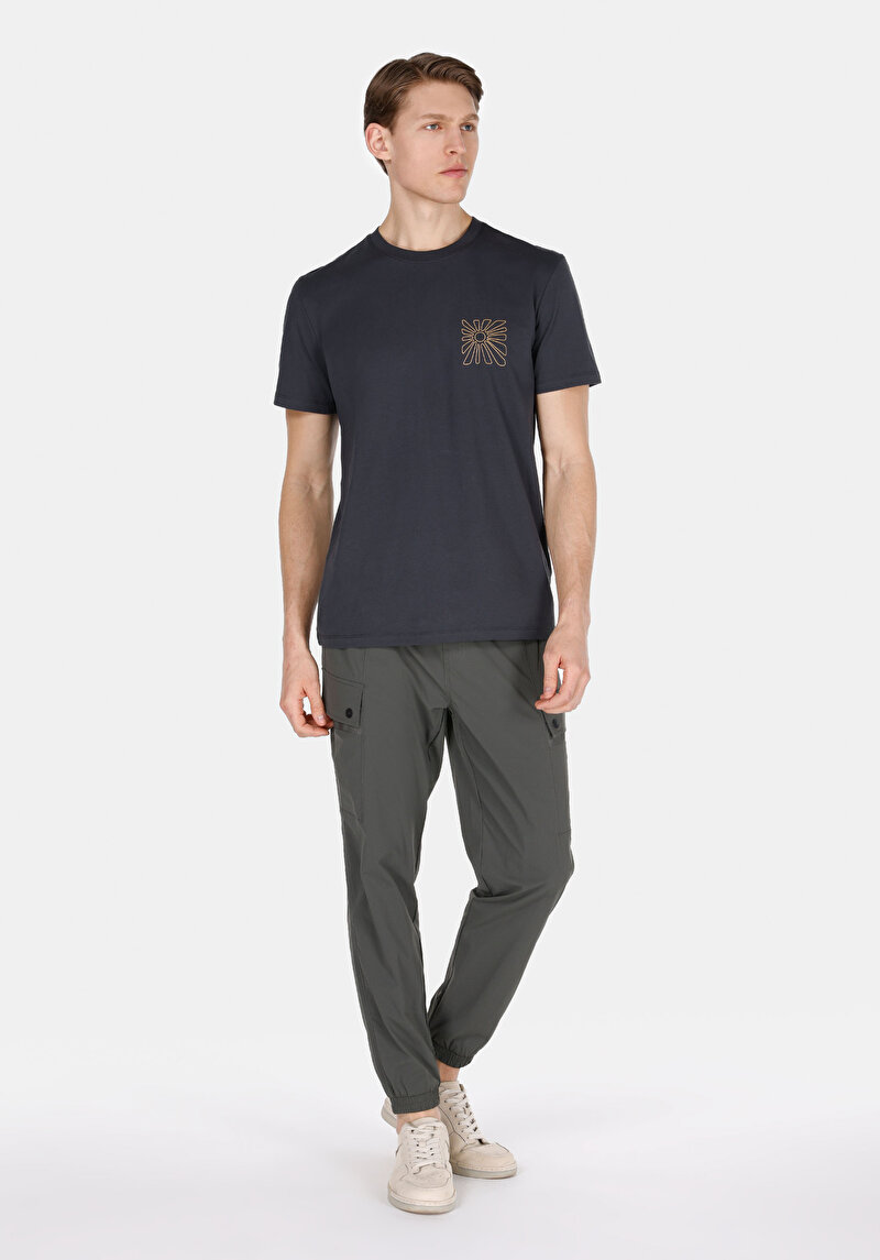 Показати інформацію про Футболка З Коротким Рукавом Чоловіча Сіра  Cl1074050