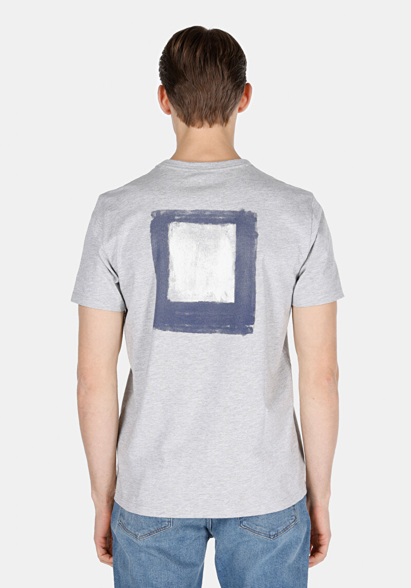 Показати інформацію про Футболка З Коротким Рукавом Чоловіча Сіра  Cl1074099