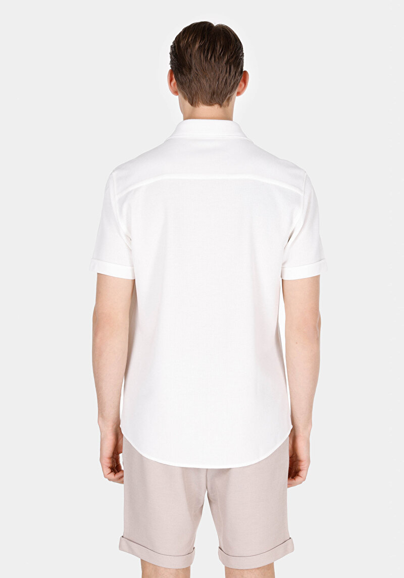 Показати інформацію про Сорочка З Коротким Рукавом Чоловіча Біла  Cl1074492