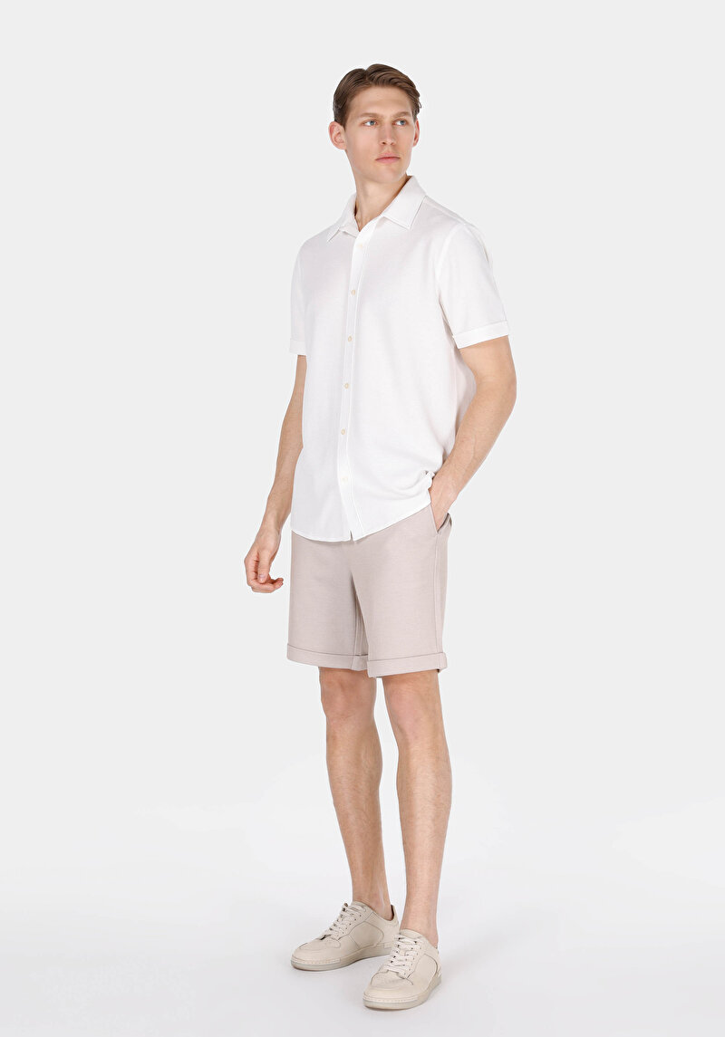 Показати інформацію про Сорочка З Коротким Рукавом Чоловіча Біла  Cl1074492