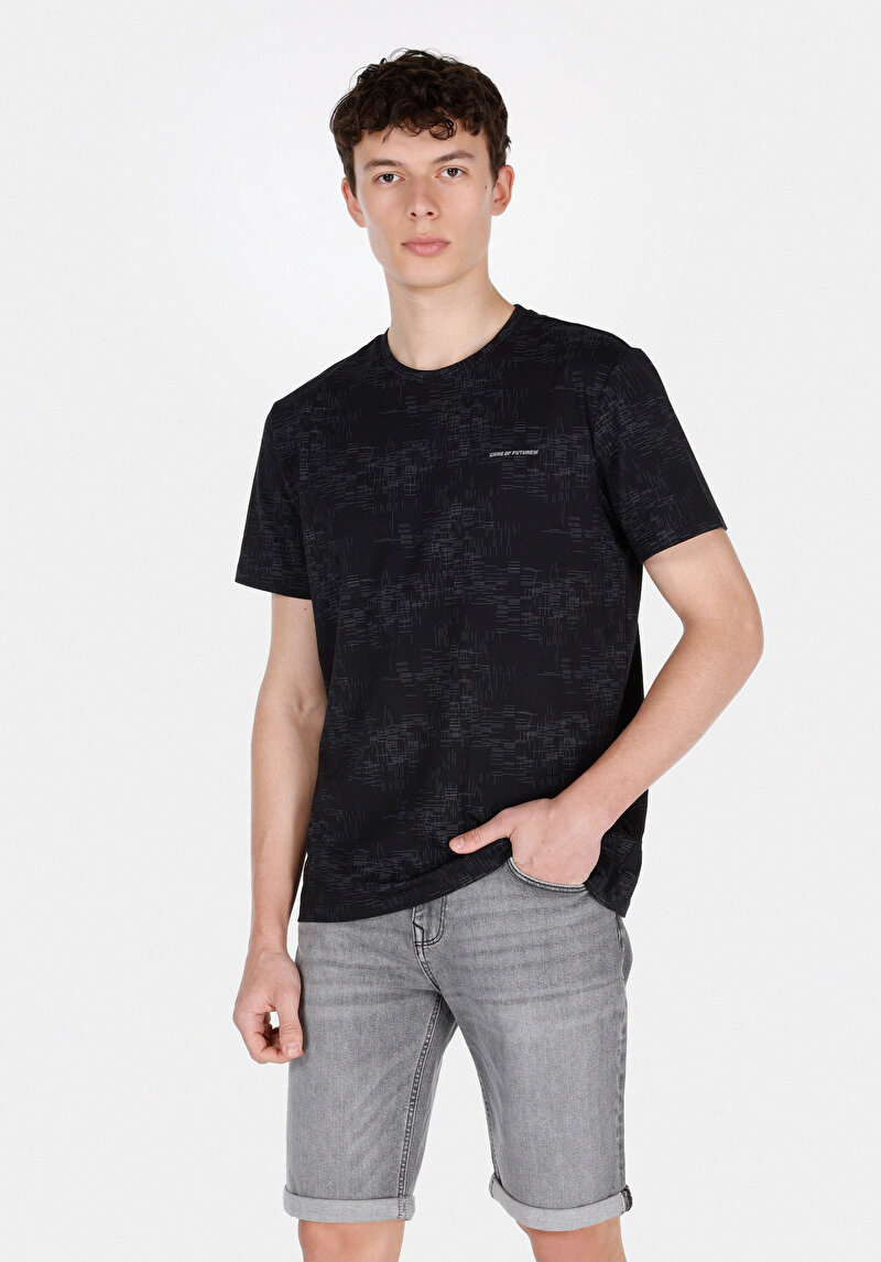 Зображення Футболка З Коротким Рукавом Чоловіча Чорна  Cl1074700
