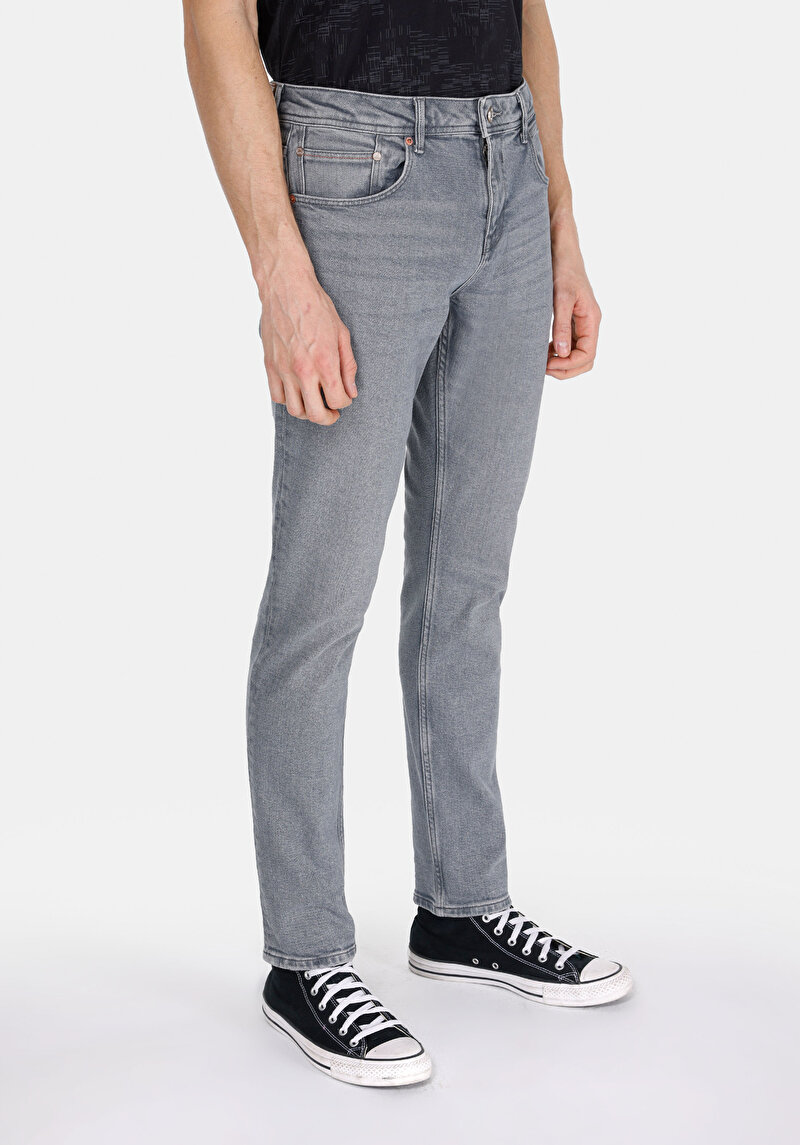 Зображення 044 Karl Джинси Чоловічі Блакитні Прямого Крою Cl1074733