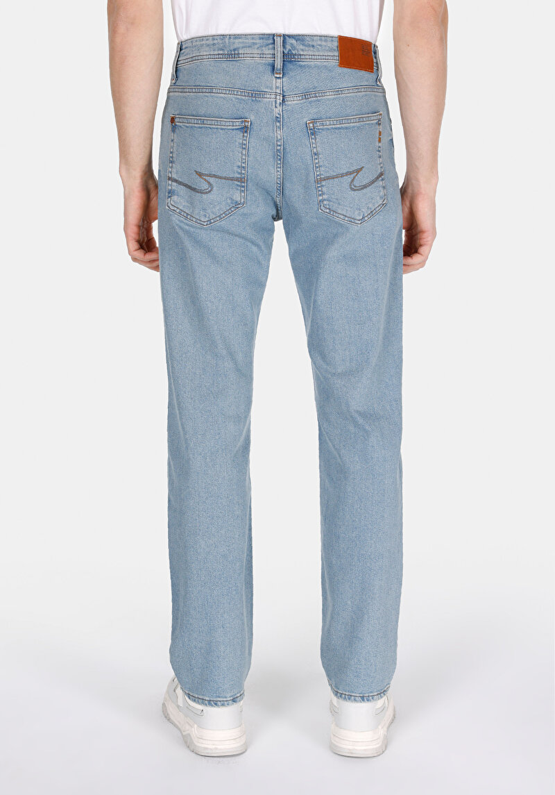 Зображення 045 David Джинси Чоловічі Блакитні Класичного Крою Cl1074749