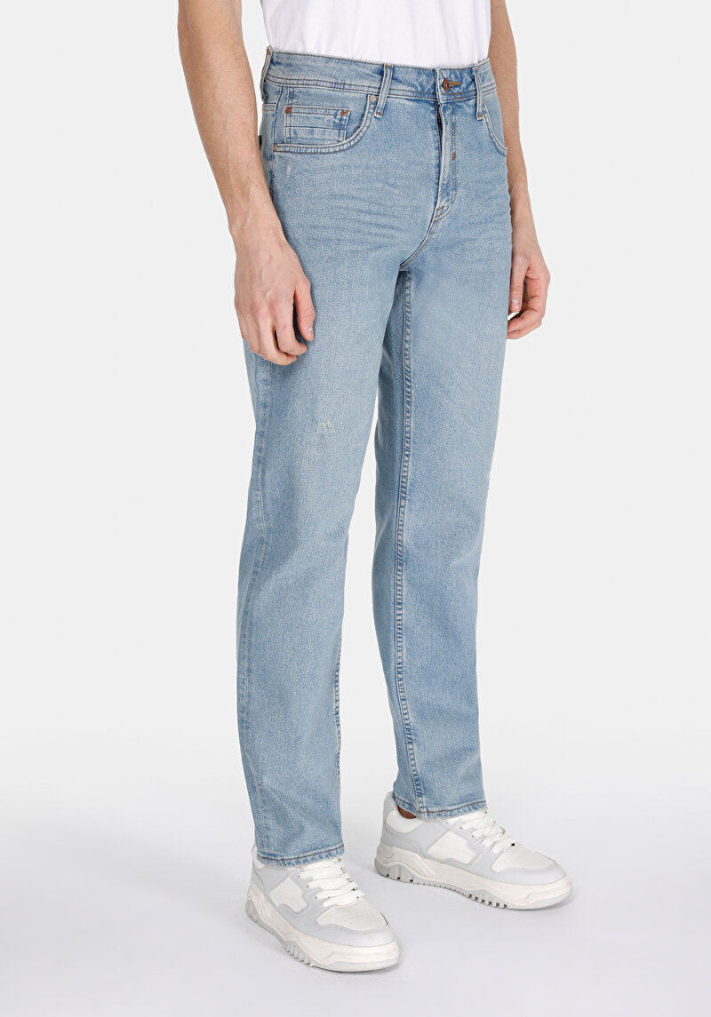 Зображення 045 David Джинси Чоловічі Блакитні Класичного Крою Cl1074749