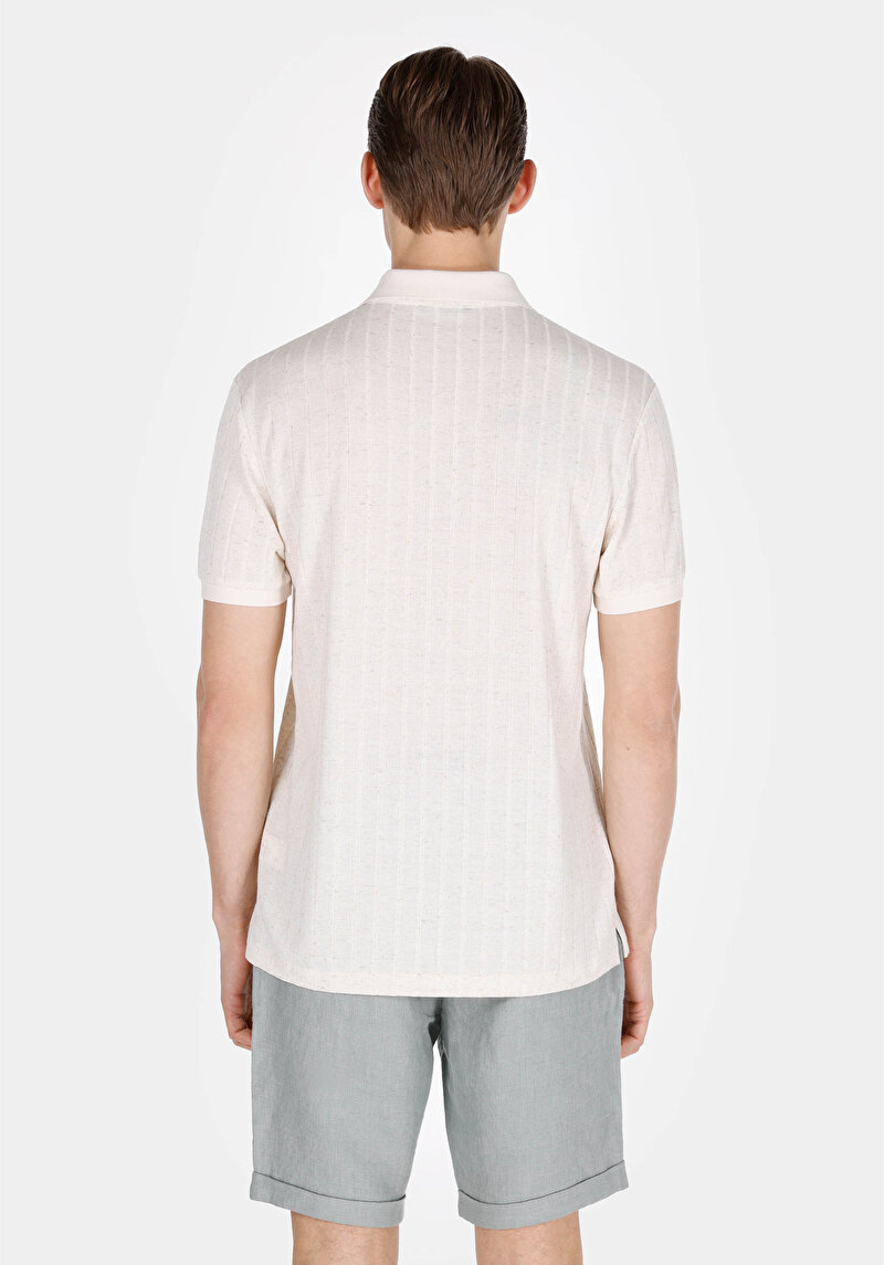 Показати інформацію про Поло З Коротким Рукавом Чоловіче Бежеве  Cl1074812