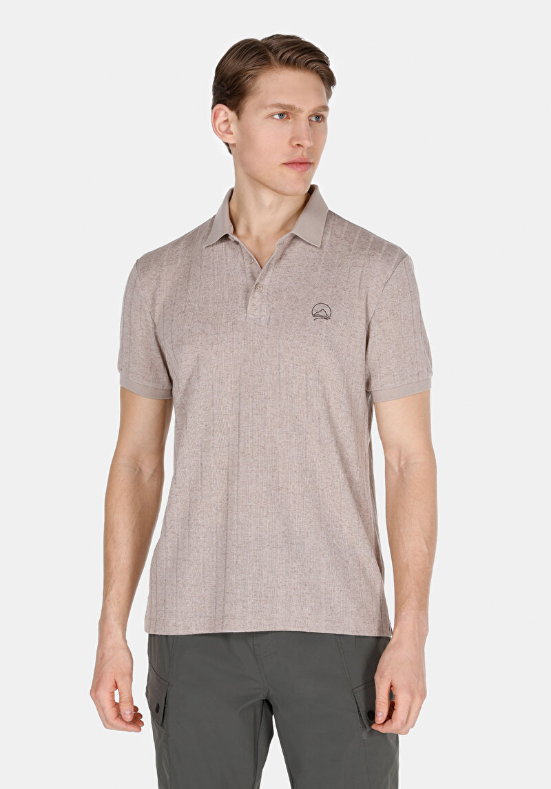 Зображення Поло З Коротким Рукавом Чоловіче Сіре  Cl1074812