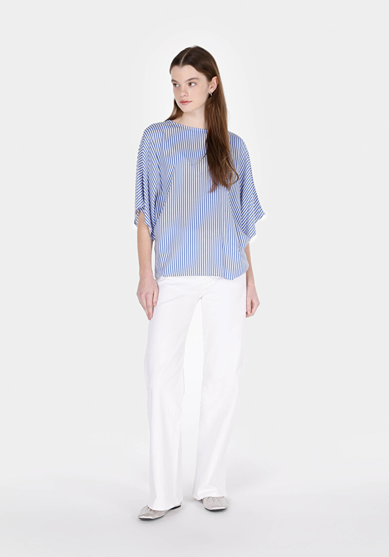 Показати інформацію про Сорочка З Коротким Рукавом Жіноча Блакитна  Cl1073330