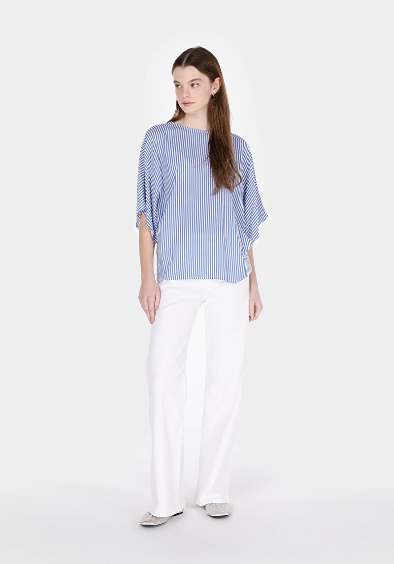 Зображення Сорочка З Коротким Рукавом Жіноча Блакитна Cl1073330