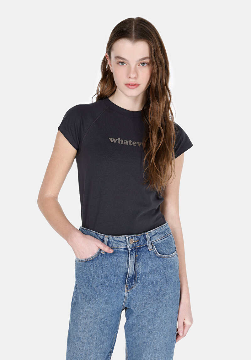 Зображення Футболка З Коротким Рукавом Жіноча Сіра  Cl1073538