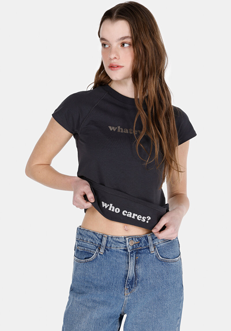 Показати інформацію про Футболка З Коротким Рукавом Жіноча Сіра  Cl1073538