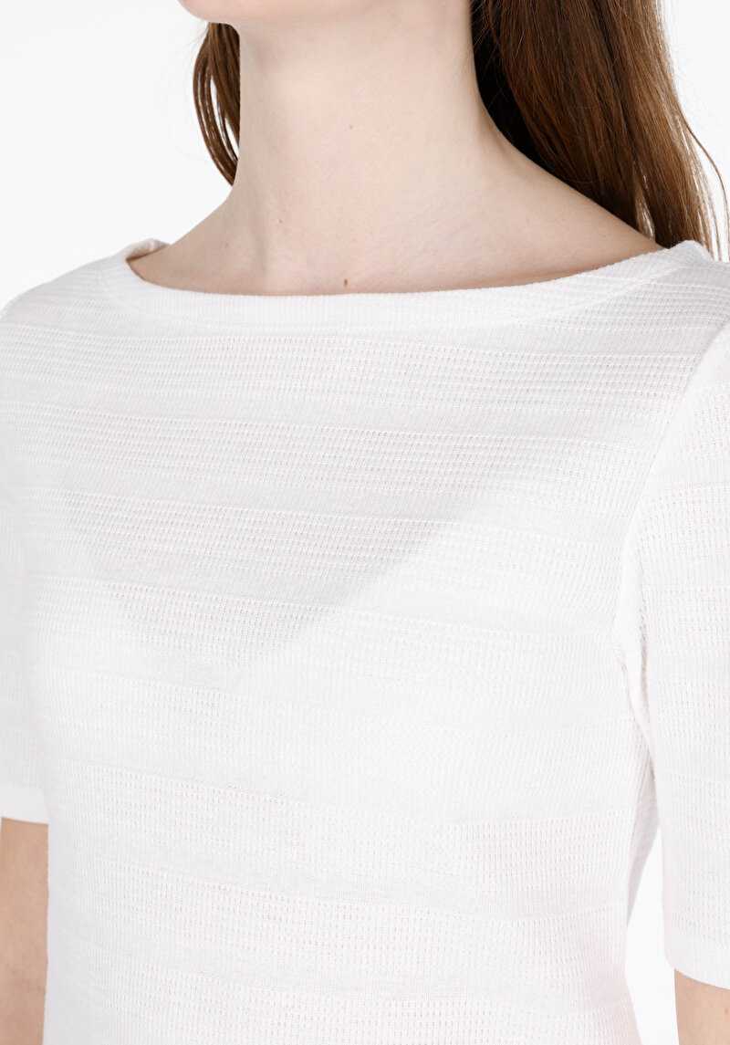 Показати інформацію про Блуза З Коротким Рукавом Жіночий Біла  Cl1073542