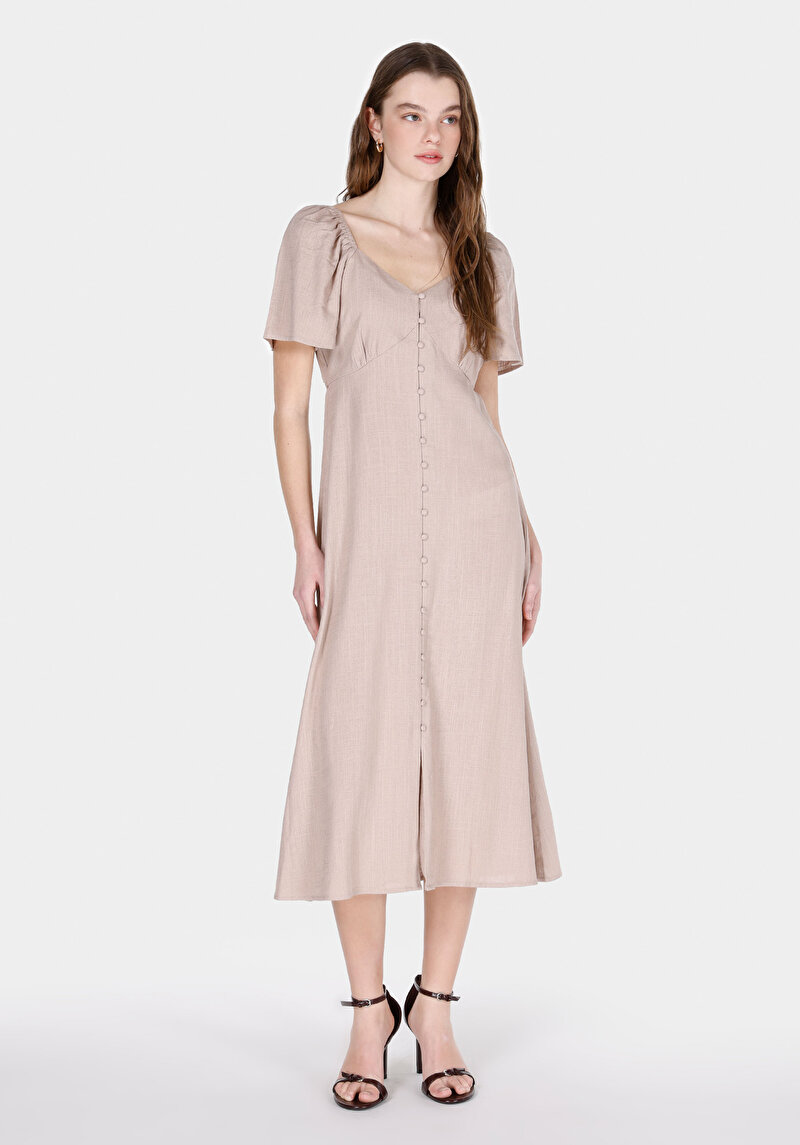 Показати інформацію про Сукня Жіноча Бежева  Cl1073799