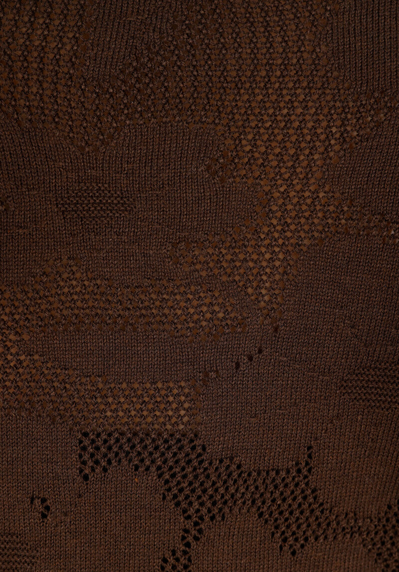 Показати інформацію про Светр Із Коротким Рукавом Жіночий Коричневий  Cl1074273