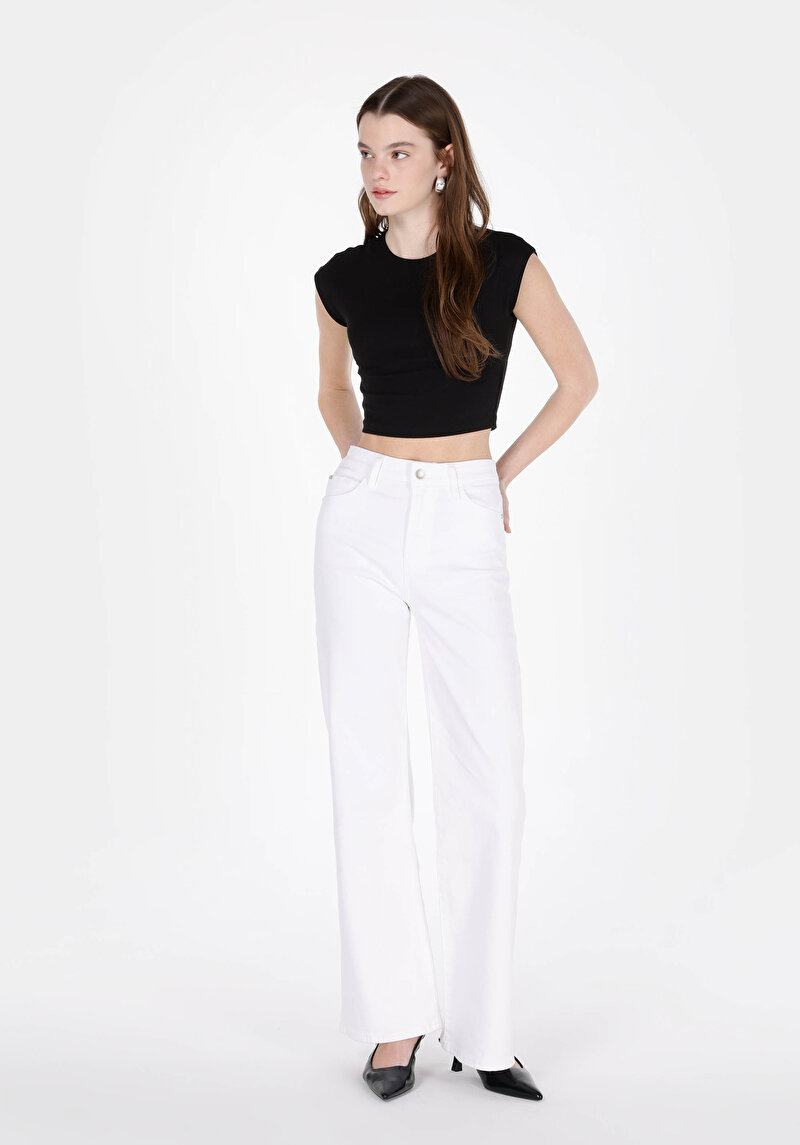 Показати інформацію про 793 Monica Джинси Жіночі Білі Класичного Крою Cl1074859