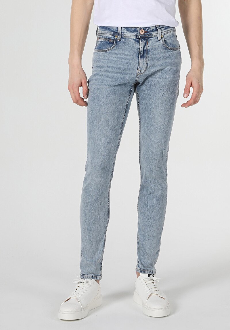 Зображення 041 Danny Джинси Чоловічі Блакитні Вузького Крою Cl1059183
