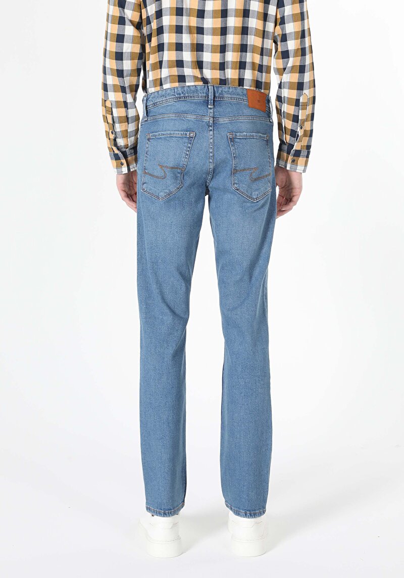 Зображення 045 David Джинси Чоловічі Блакитні Класичного Крою Cl1059221