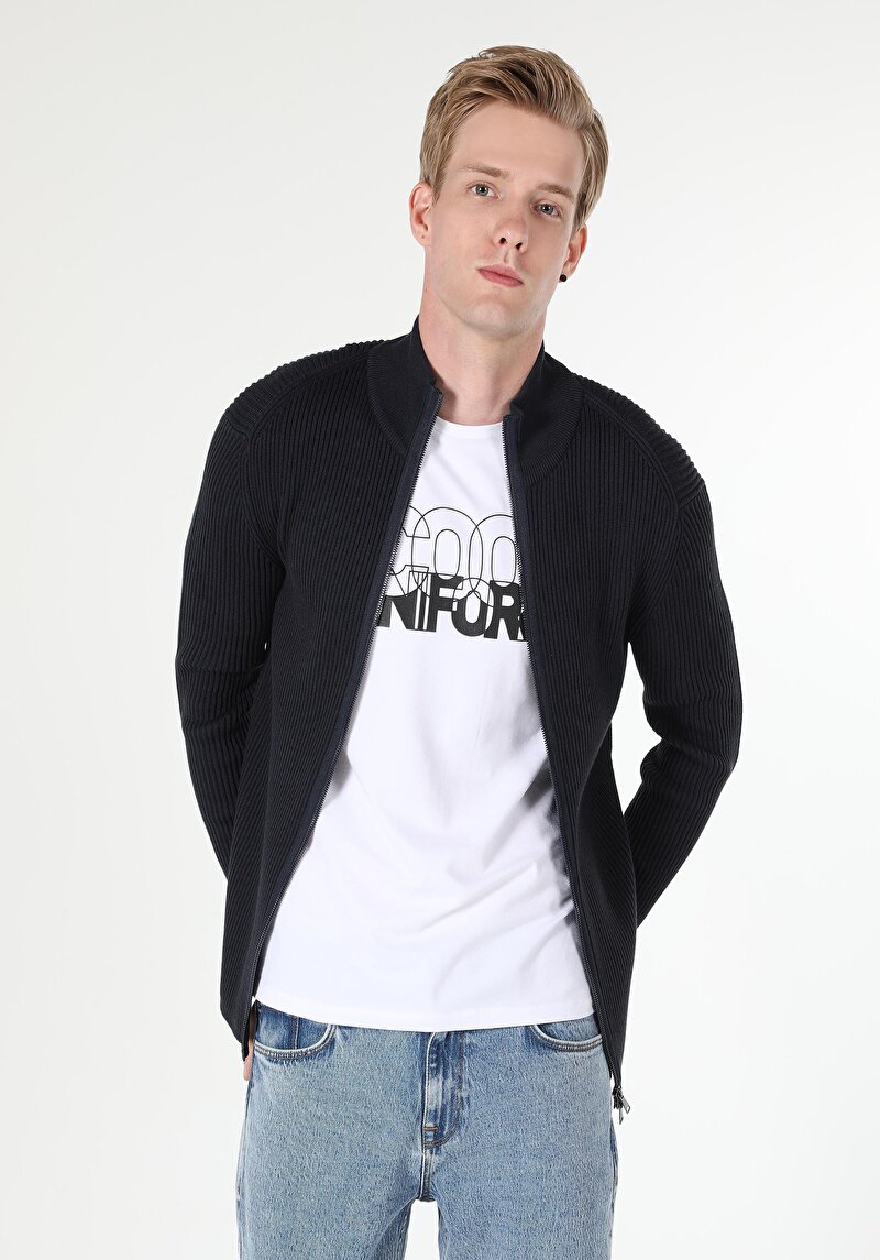 Показати інформацію про Кардиган Чоловічий Синій  Cl1055784