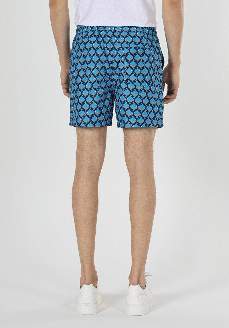 Показати інформацію про Шорти Пляжні Чоловічі Блакитні  Cl1059244