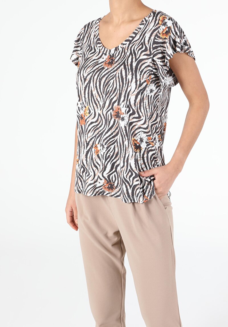 Зображення Футболка З Коротким Рукавом Жіноча Мультіколор  Cl1050338