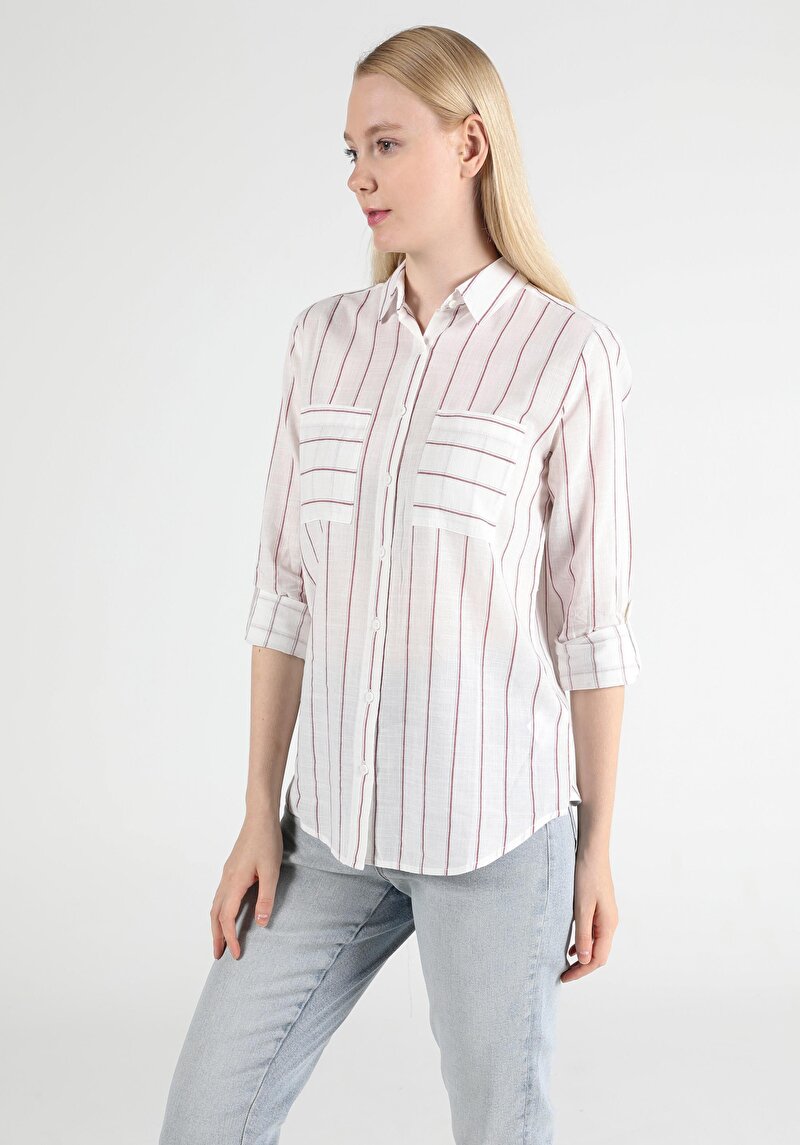 Показати інформацію про Сорочка З Довгим Рукавом Жіноча Біла Класичного Крою Cl1050681