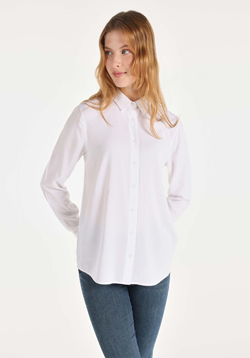 Зображення Сорочка З Довгим Рукавом Жіноча Біла  Cl1050927